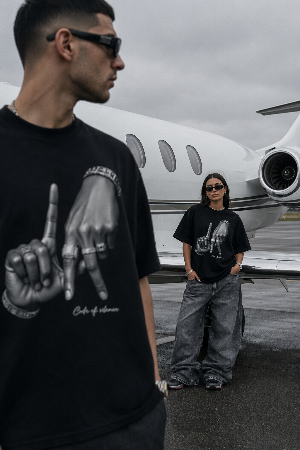 Oversized t-shirt inspired by modern culture